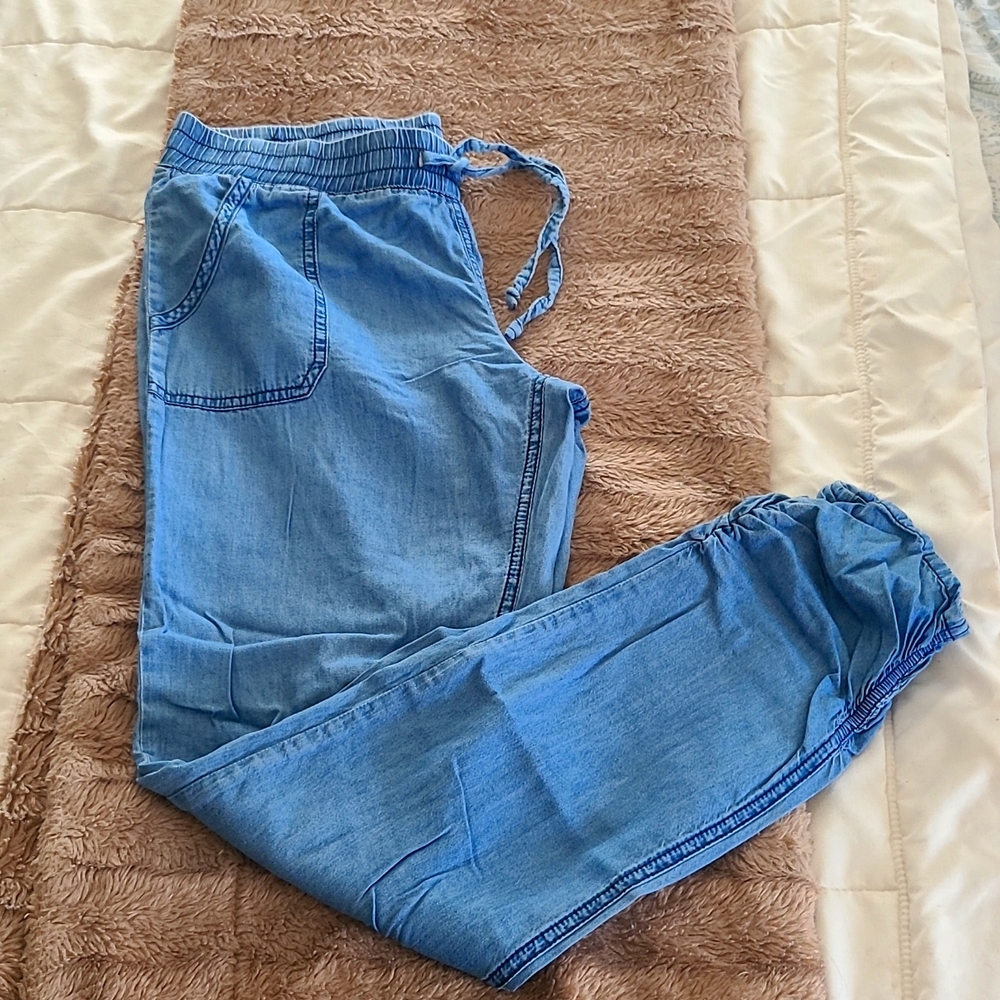 SO drawstring jean joggers